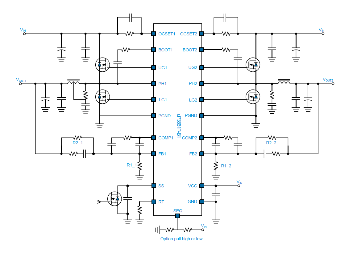 uP3861P-B1-Typical Application Circuit